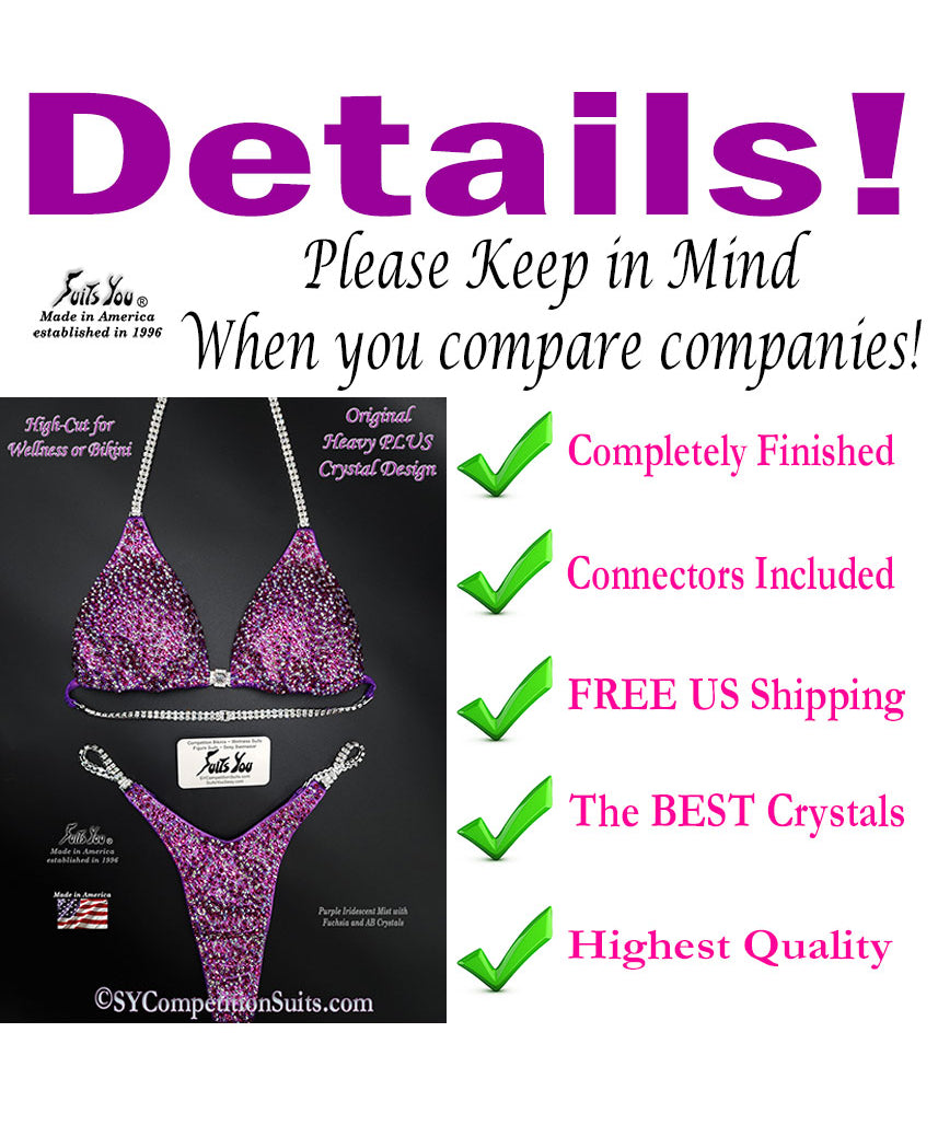 Purple Competition Suit details
