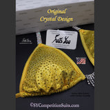 Half OFF Competition Bikini, Yellow 