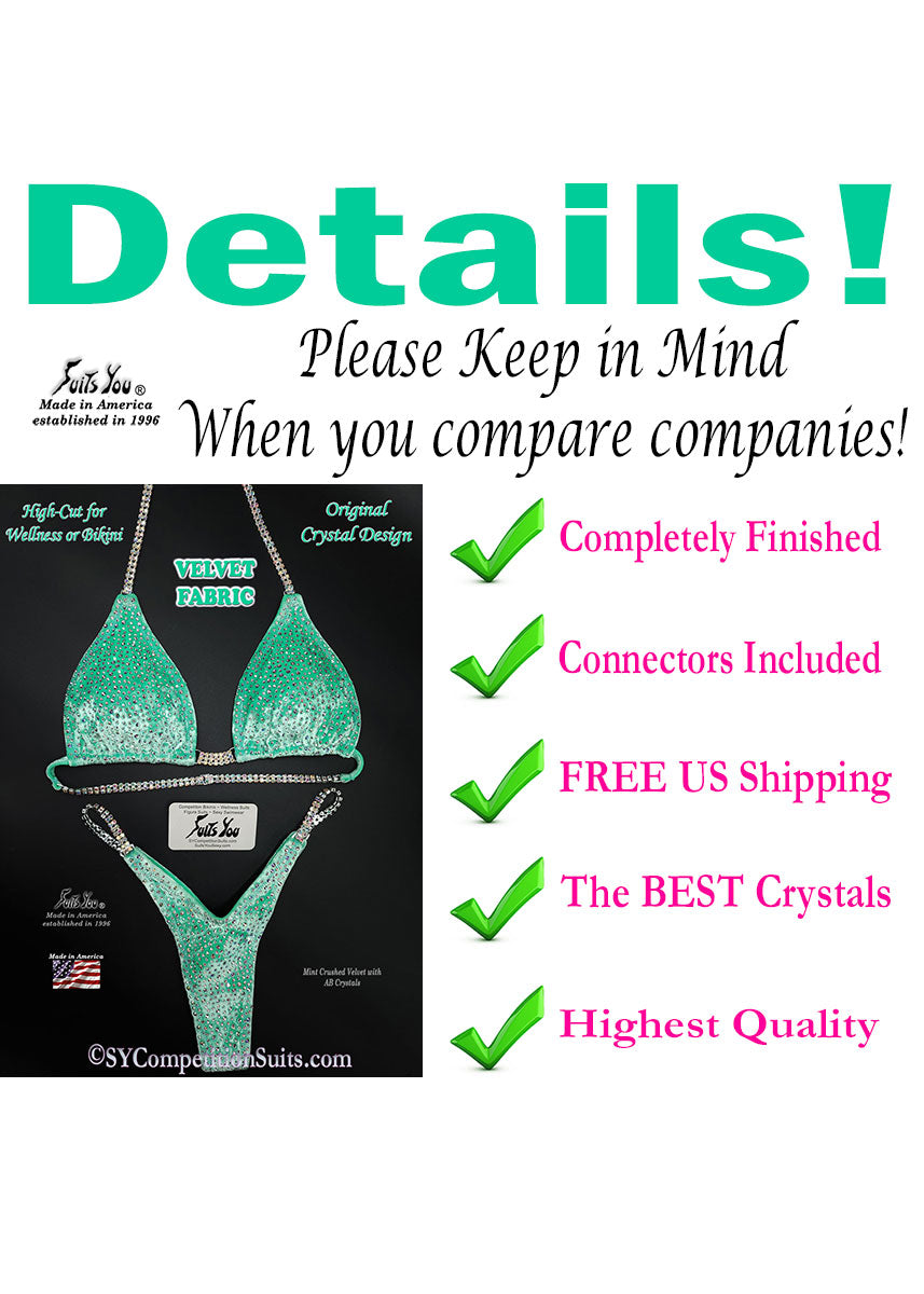 Budget Friendly Velvet Competition Suit, mint velvet details