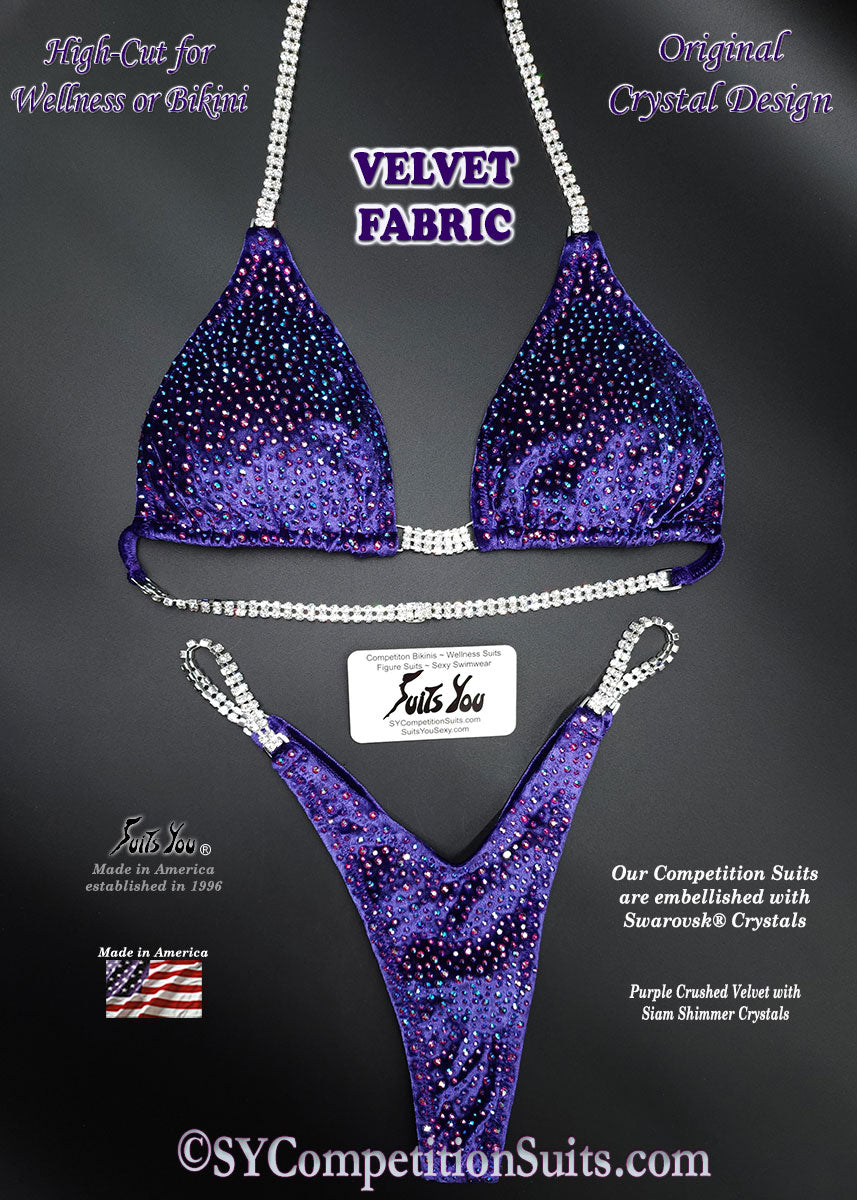 Budget Friendly Velvet Competition Suit