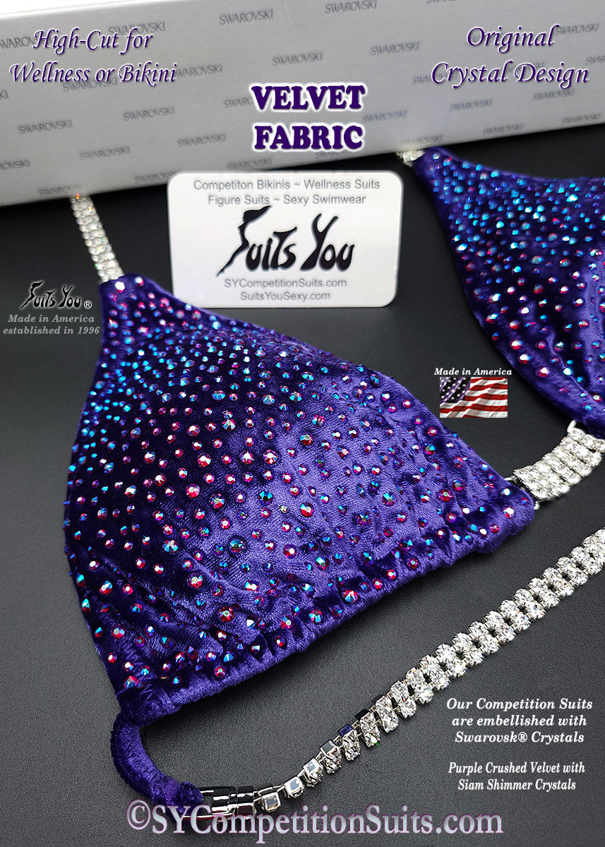 Budget Friendly Velvet Competition Bikini