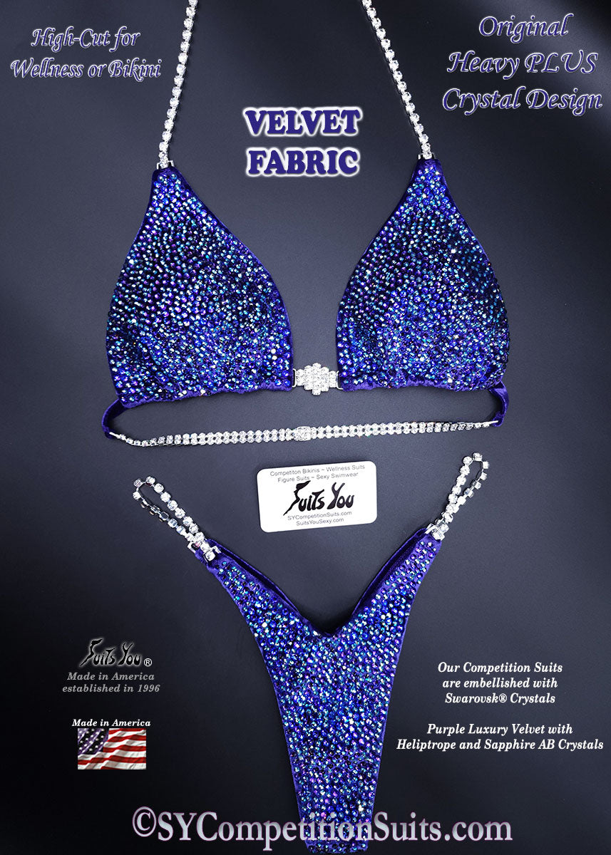 Purple Velvet Competition Suit