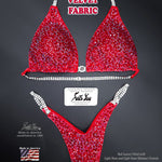 Velvet Competition Suit, Red