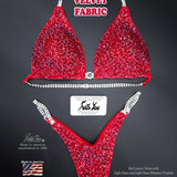 Velvet Competition Suit, Red