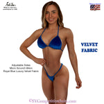 Velvet Posing Suit, Royal Blue Luxury Velvet Fabric