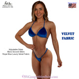 Velvet Posing Suit, Royal Blue Luxury Velvet Fabric