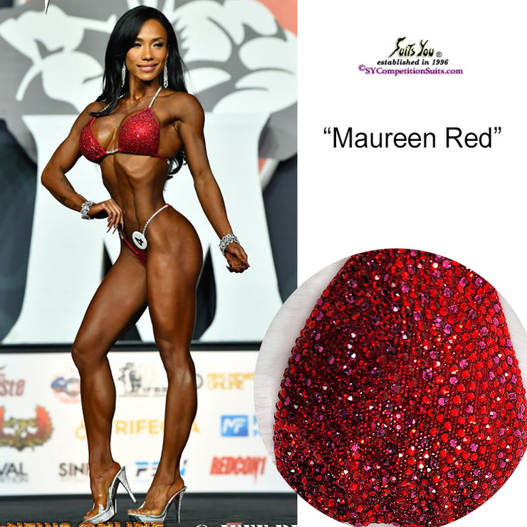 IFBB Bikini Pro Maureen Blanquisco, Maureen 2021 Olympia Red Bikini. –  Suits You Competition Suits