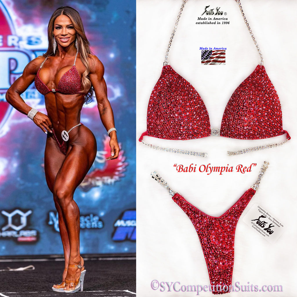 frakke subtropisk realistisk Barbara Cesar Wellness Competition Bikini, Babi 2022 Olympia Red. – Suits  You Competition Suits