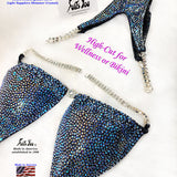 Fast Competition Suit, High-Cut Bikini or Wellness, Black