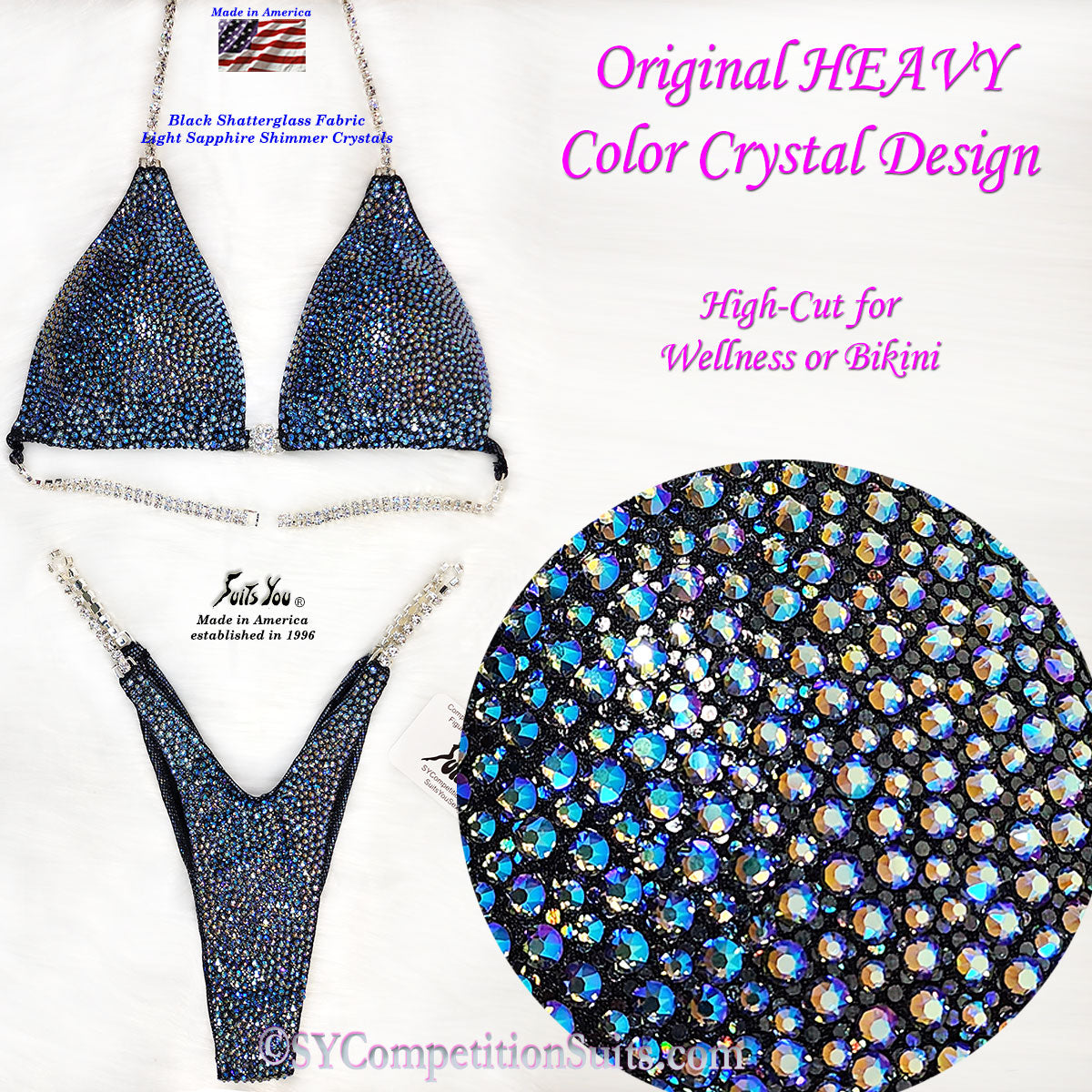 Fast Competition Suit, High-Cut Bikini or Wellness Suit, Black