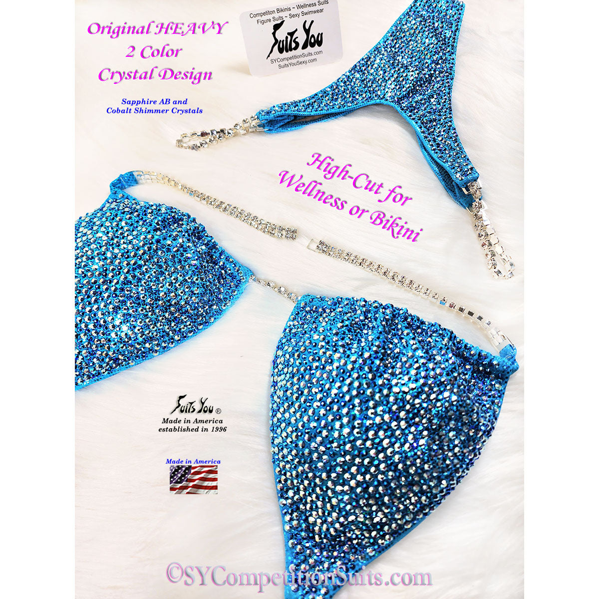 High-Cut Wellness or Bikini Competition Suit in 2-weeks