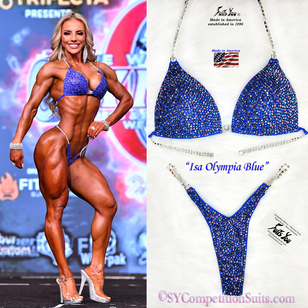 Isa Pereira Nunes Wellness Competition Bikini, Isa Olympia Blue