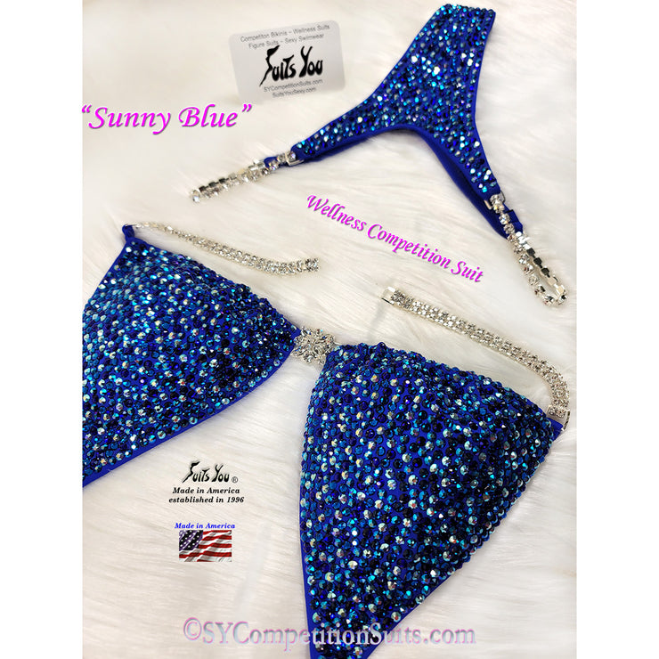 Sunny Blue Wellness Competiton Suit