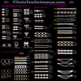 Connectors for competition suits