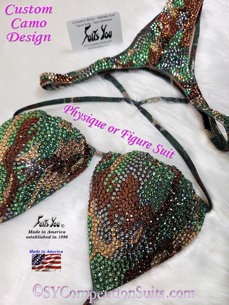 Camo Physique Suit or Figure Suit