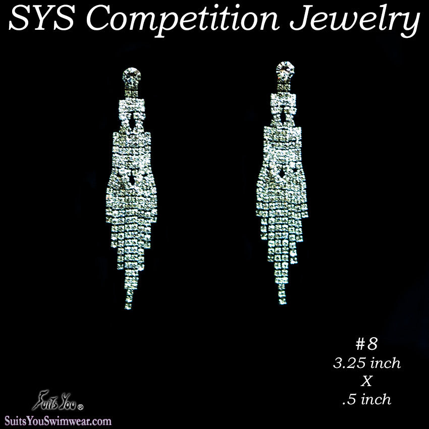 Competition Earrings 6 Medium Styles to choose from.