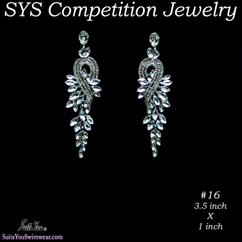 Competition Earrings 6 Medium Styles to choose from.