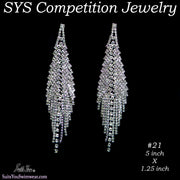 Chandelier Competition Earrings for bikini or figure competition