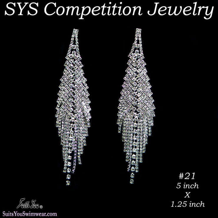 Chandelier Competition Earrings for bikini or figure competition
