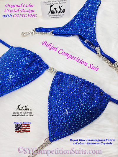 In-Stock Competition Bikini, Royal Blue