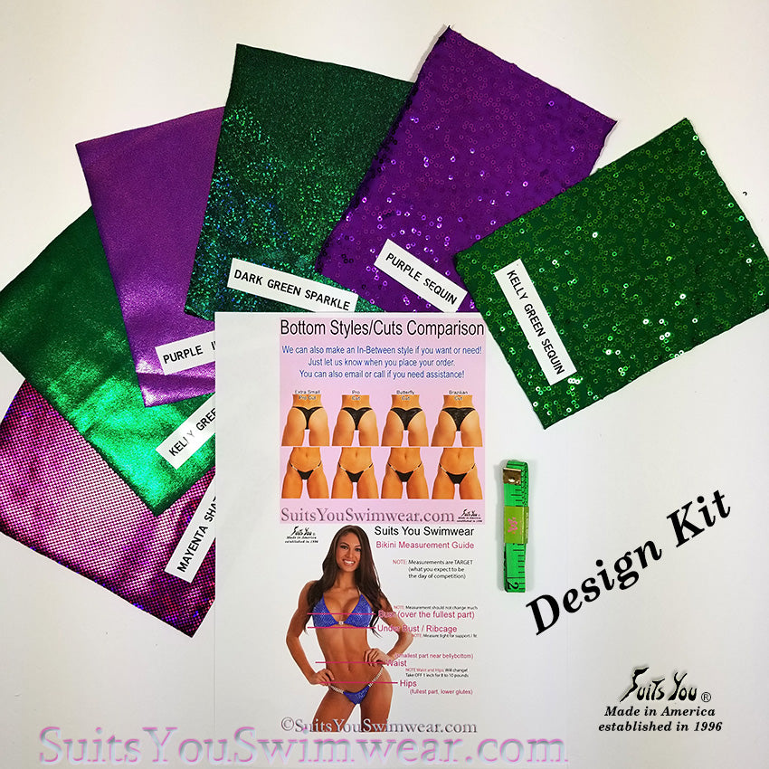 Competition Suit Design Kit, Swatch Samples