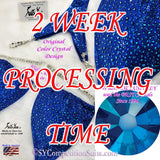 High-Cut Competition Suit, Blue