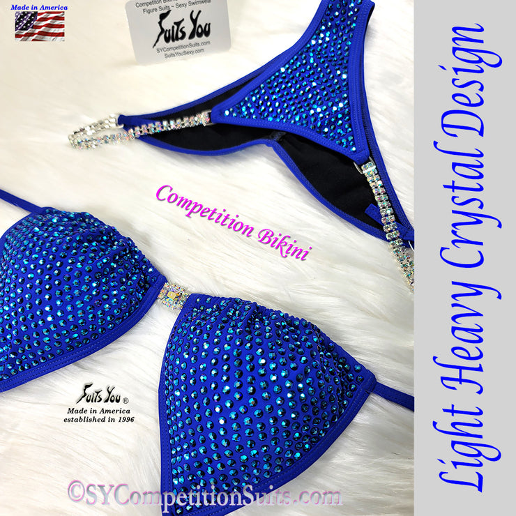 Light Heavy Crystal Design competition bikini