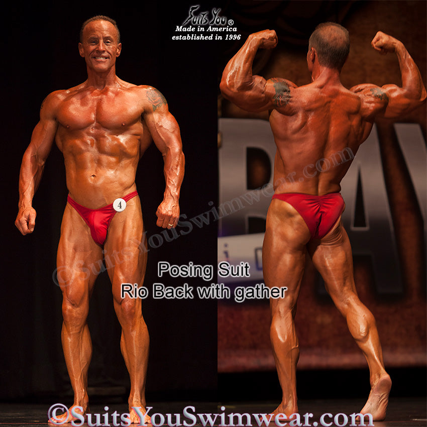 Men's Bodybuilding Suits, Rio Cut. IFBB or NPC posing suits