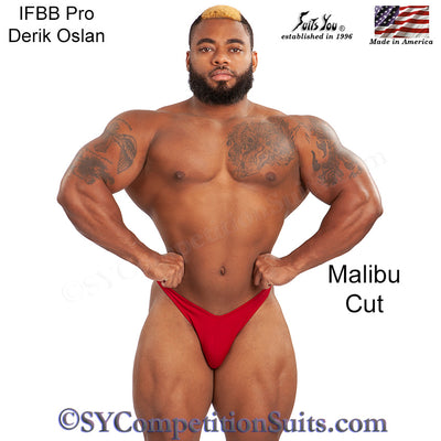 Men's Bodybuilding Suits, Malibu Cut. NPC or IFBB posing suits