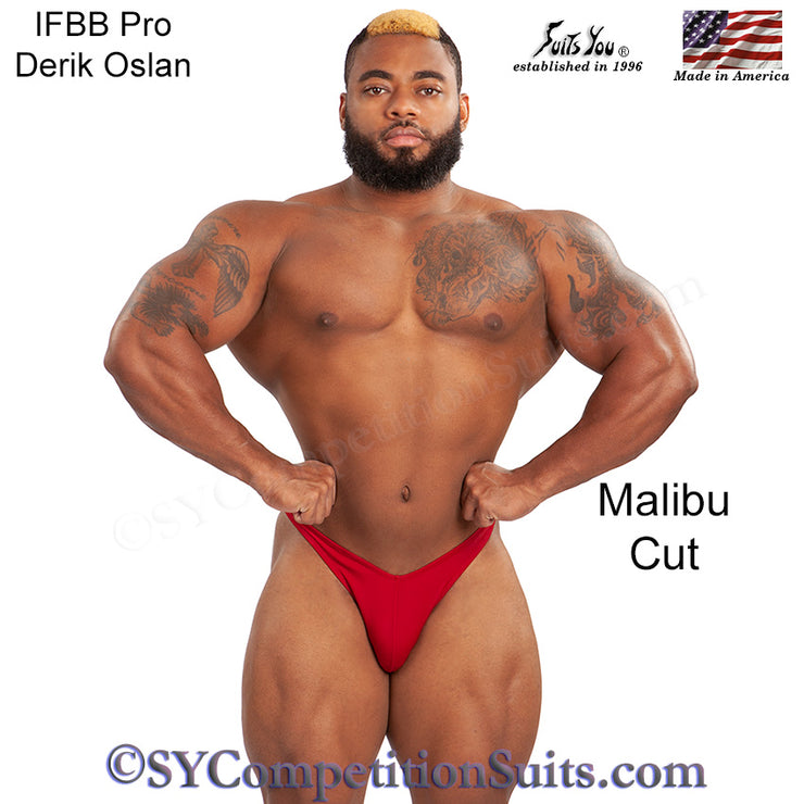Men's Bodybuilding Suits, Malibu Cut. NPC or IFBB posing suits