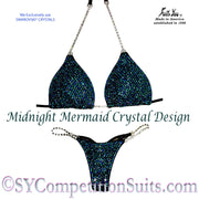 Midnight Mermaid Competition Bikini, pro-level bikini