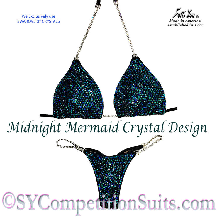 Midnight Mermaid Competition Bikini, pro-level bikini