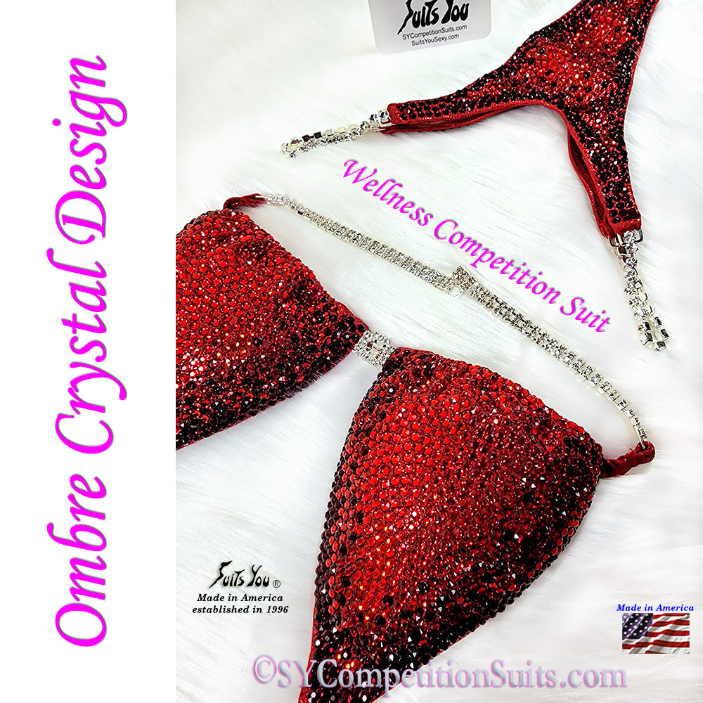 Ombre Crystal Design Wellness Suit