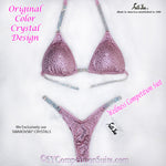 In-Stock Wellness Competition Bikini, baby pink