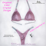 In-Stock Wellness Competition Bikini, baby pink